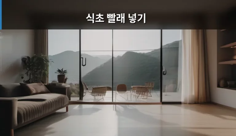 식초 빨래 넣기 활용법과 주의사항 정리