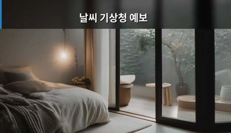 날씨 기상청 예보 확인 방법과 생활 속 대처 요령