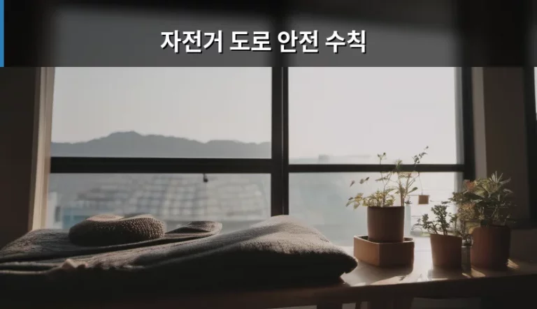 자전거 도로 안전 수칙 및 사고 예방 가이드