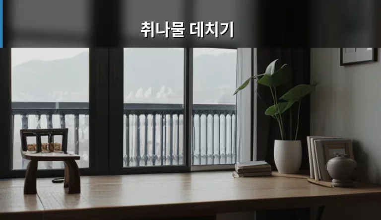 취나물 데치기 방법과 쓴맛 제거 꿀팁 총정리