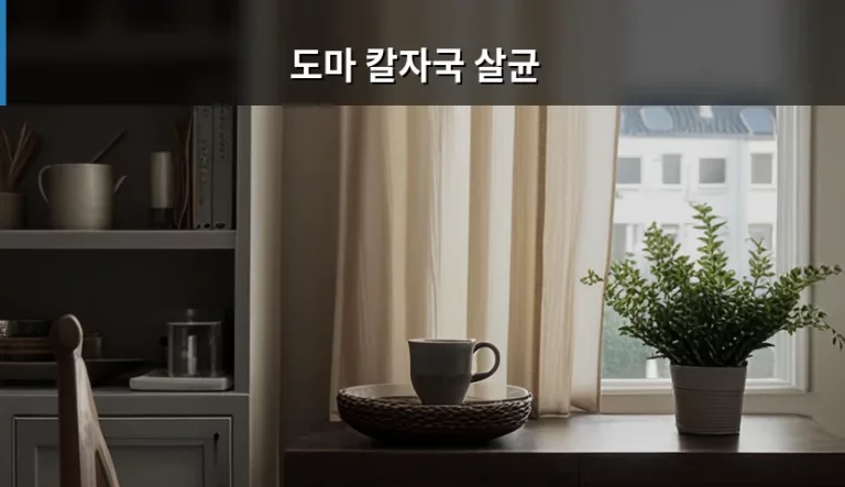도마 칼자국 살균 방법과 위생적인 관리 요령