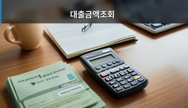 대출금액조회 방법과 신용점수 영향 및 주의사항