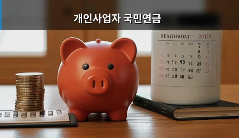 개인사업자 국민연금 가입 기준과 보험료 납부 방법 정리