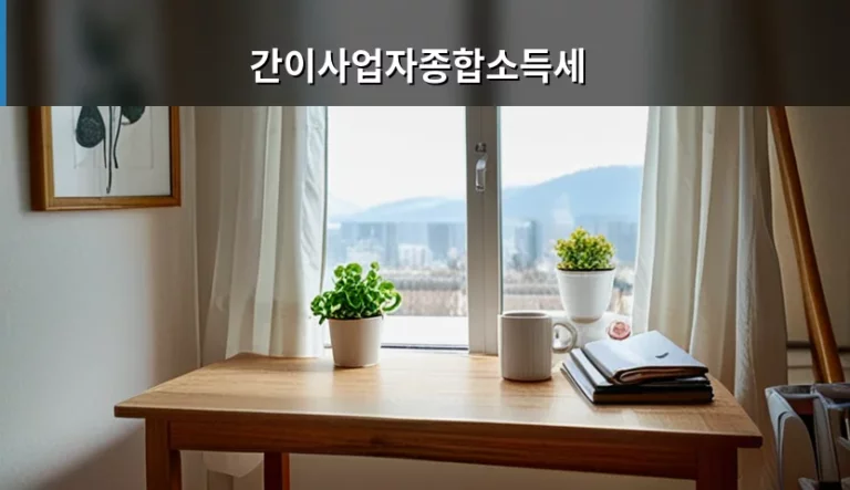 간이사업자종합소득세 신고 방법과 세액 계산 주의사항