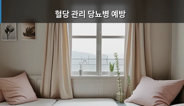 혈당 관리 당뇨병 예방 수치와 실천 방법 가이드